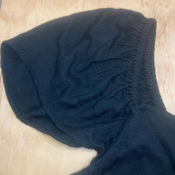 American Eagle Flutter Sleeve Tie Front Crop Top - Picture 4 of 9